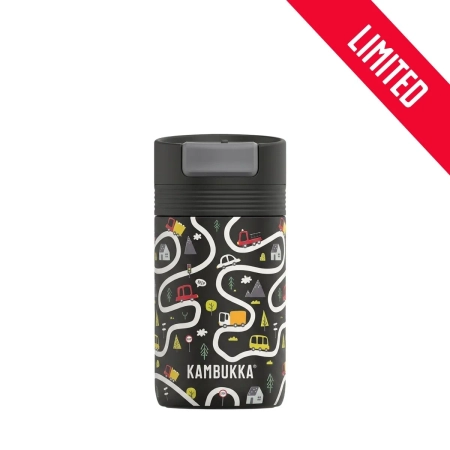 Termoset do školy Kambukka Playway Roads – hrnek 300 ml, termoska na oběd 600 ml a nádoba