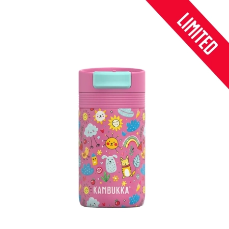 Termoset do školy Kambukka Funky Doodle – hrnek 300 ml, termoska na oběd 600 ml a nádoba