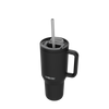 Kambukka Rio Kubek termiczny ze słomką czarny - Night Rider