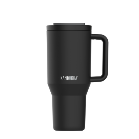 Kambukka Rio Kubek termiczny ze słomką czarny - Night Rider