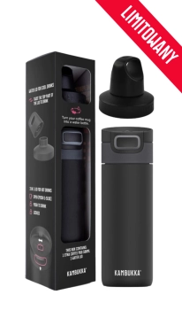 Kambukka giftbox Etna 500ml matte black s dodatečným víčkem