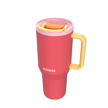 Kambukka Rio kubek termiczny ze słomką 950ml - Pink Papaya